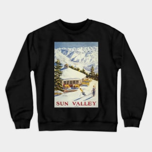 Sun Valley, Ski Poster Crewneck Sweatshirt